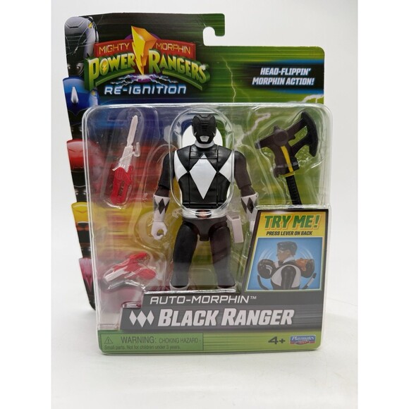 3 Mighty Morphin Power Rangers Re-Ignition Red Blue Black Action Figures 6" - Picture 13 of 16